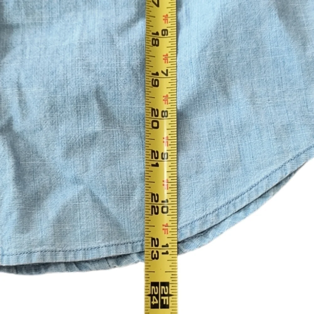 NWT J. Crew Chambray Button Up Sleeveless Blouse Size MP
